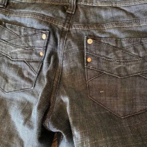 LEI Life Energy Intelligence-ASHLEY Trouble-SKINNY midwash JEANS-sz 1-fancy pkts - Picture 4 of 7